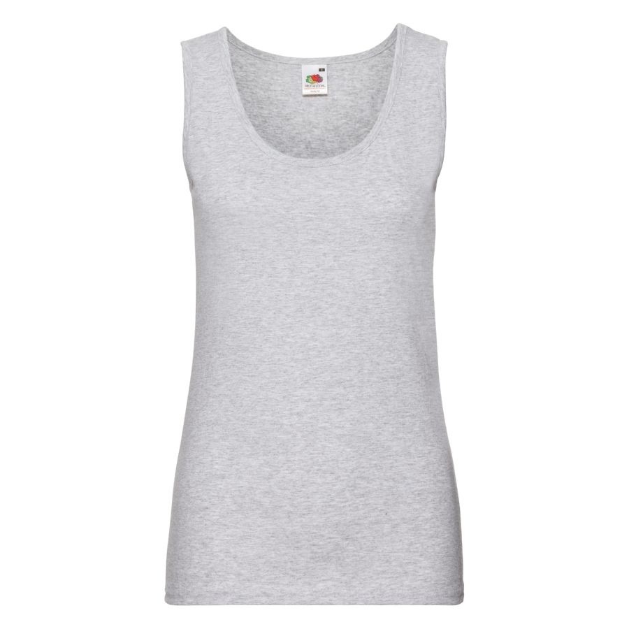 Майка женская "Lady-Fit Valueweight Vest", серо-лиловый L, 97% хлопок,3%полиэстер, 165 г/м2