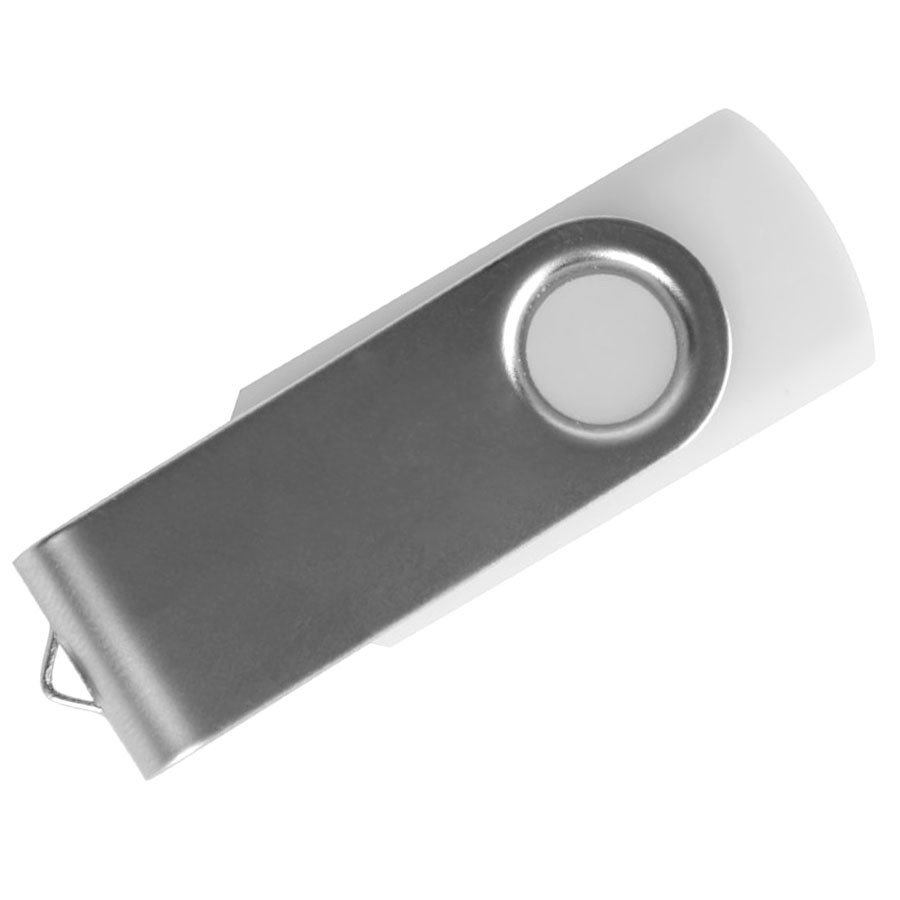 USB flash-карта &quot;Dot&quot; (8Гб), белый, 5,8х2х1,1см,пластик металл