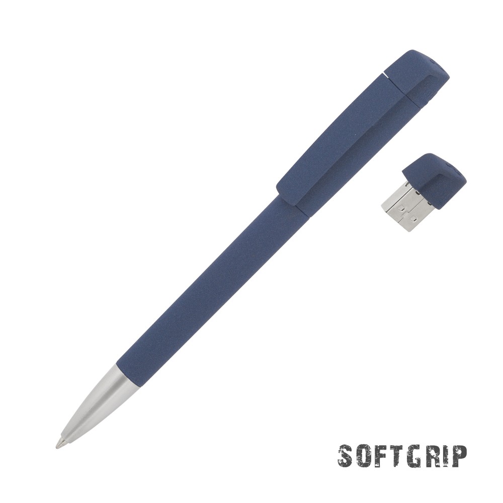 Ручка с флеш-картой USB 16GB &laquo;TURNUSsoftgrip M&raquo;