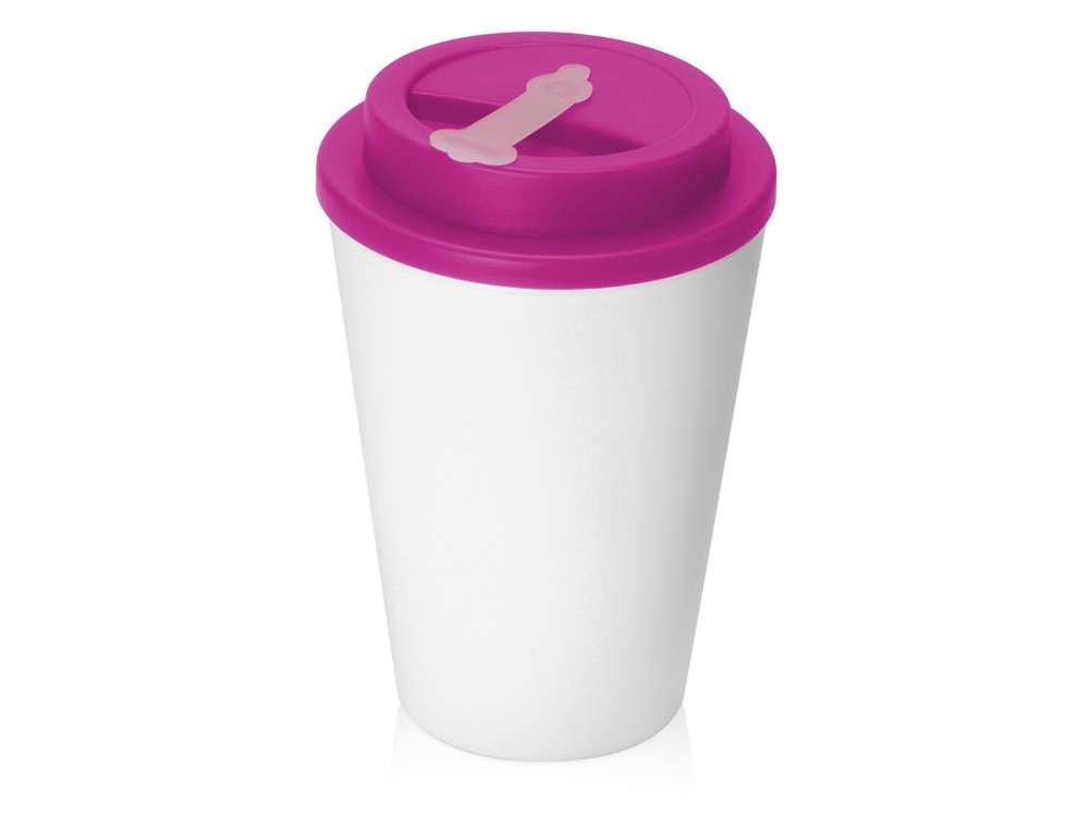 Пластиковый стакан с двойными стенками «Take away» Пластиковый стакан с двойными стенками «Take away»