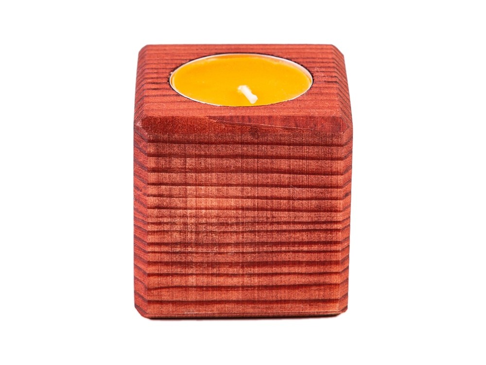 Свеча в декоративном подсвечнике Апельсин