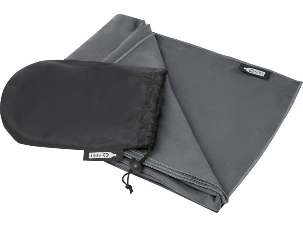 Сверхлегкое быстросохнущее полотенце «Pieter» из переработанного РЕТ-пластика Сверхлегкое быстросохнущее полотенце «Pieter» из переработанного РЕТ-пластика