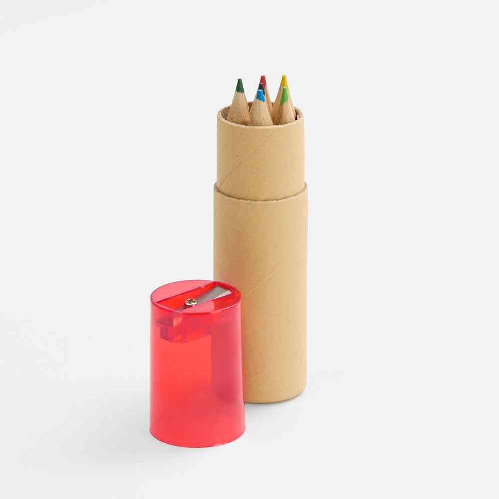 Набор карандашей Pencilvania Office с точилкой, красный