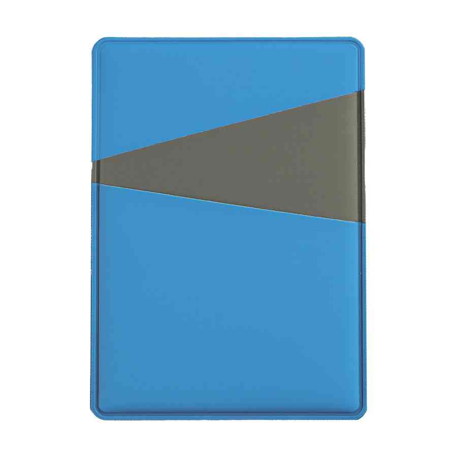 Чехол для карт Simply с тремя косыми карманами, голубой/серый, PU