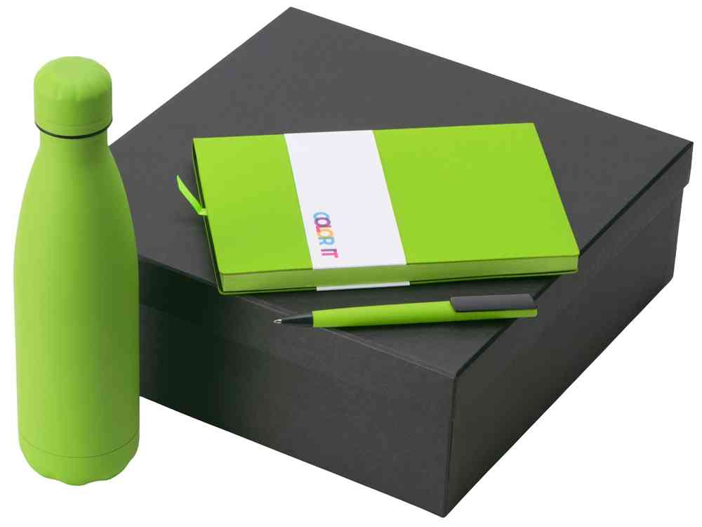 Подарочный набор «COLOR IT» c блокнотом, ручкой и термобутылкой