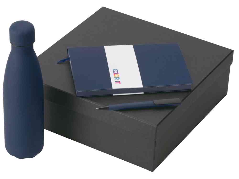 Подарочный набор «COLOR IT» c блокнотом, ручкой и термобутылкой