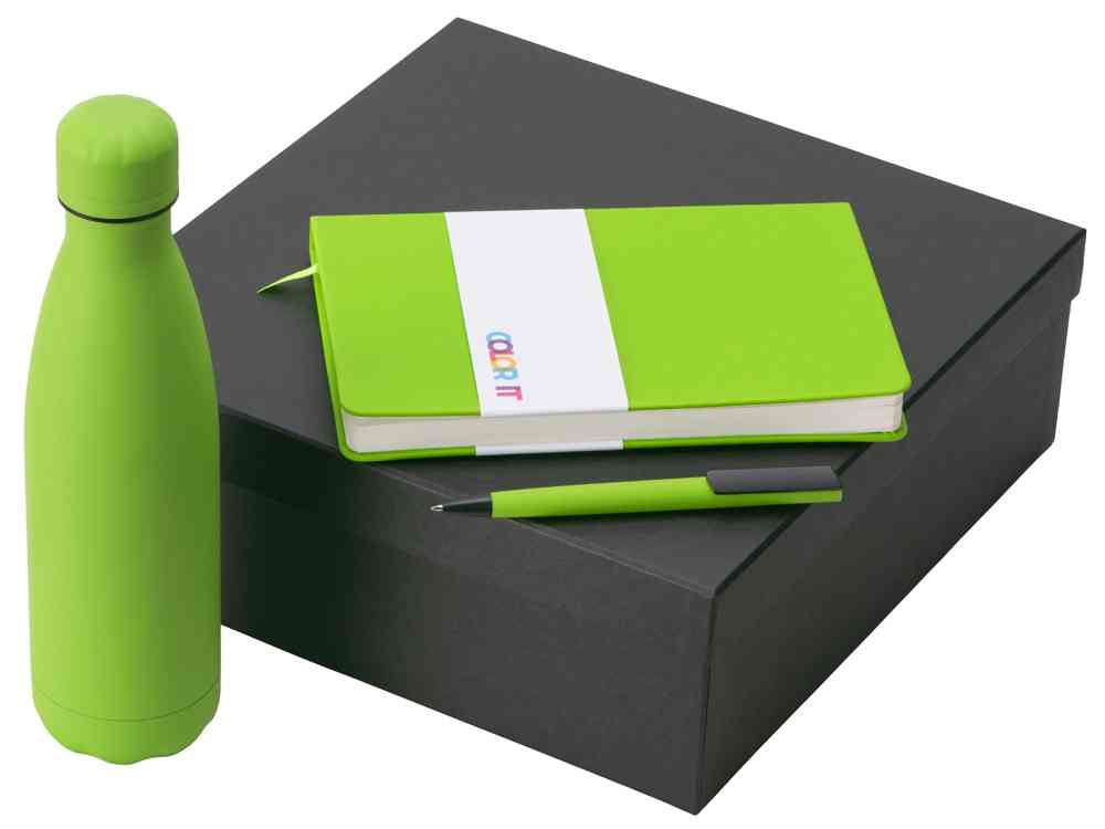 Подарочный набор «COLOR IT» c блокнотом, ручкой и термобутылкой