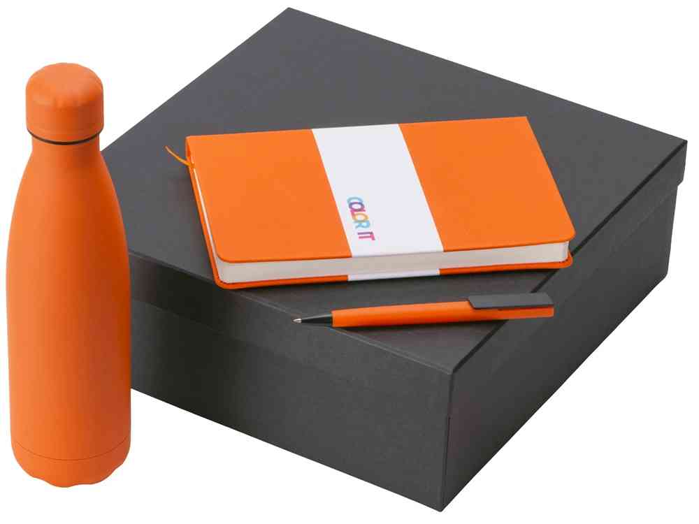 Подарочный набор «COLOR IT» c блокнотом, ручкой и термобутылкой
