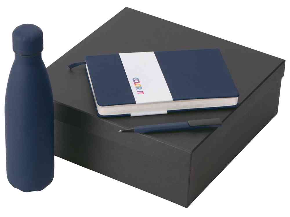 Подарочный набор «COLOR IT» c блокнотом, ручкой и термобутылкой