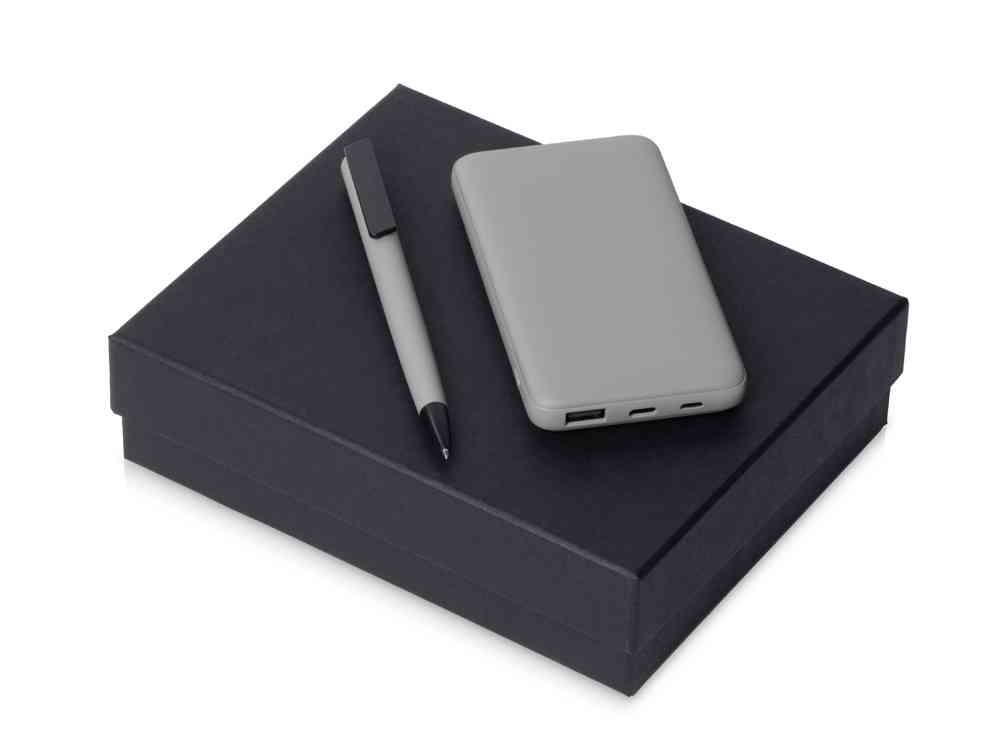 Подарочный набор «COLOR IT» c ручкой и повербанком Подарочный набор «COLOR IT» c ручкой и повербанком