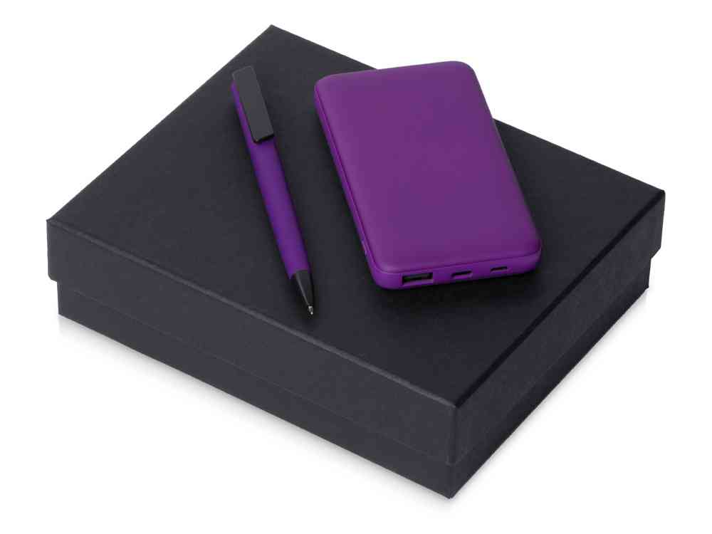 Подарочный набор «COLOR IT» c ручкой и повербанком Подарочный набор «COLOR IT» c ручкой и повербанком