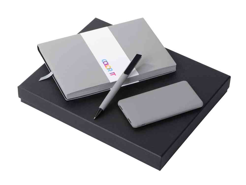 Подарочный набор «COLOR IT» c блокнотом, ручкой и повербанком, 5000 mAh Подарочный набор «COLOR IT» c блокнотом, ручкой и повербанком, 5000 mAh