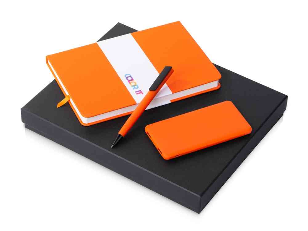 Подарочный набор «COLOR IT» c блокнотом, ручкой и повербанком, 5000 mAh Подарочный набор «COLOR IT» c блокнотом, ручкой и повербанком, 5000 mAh