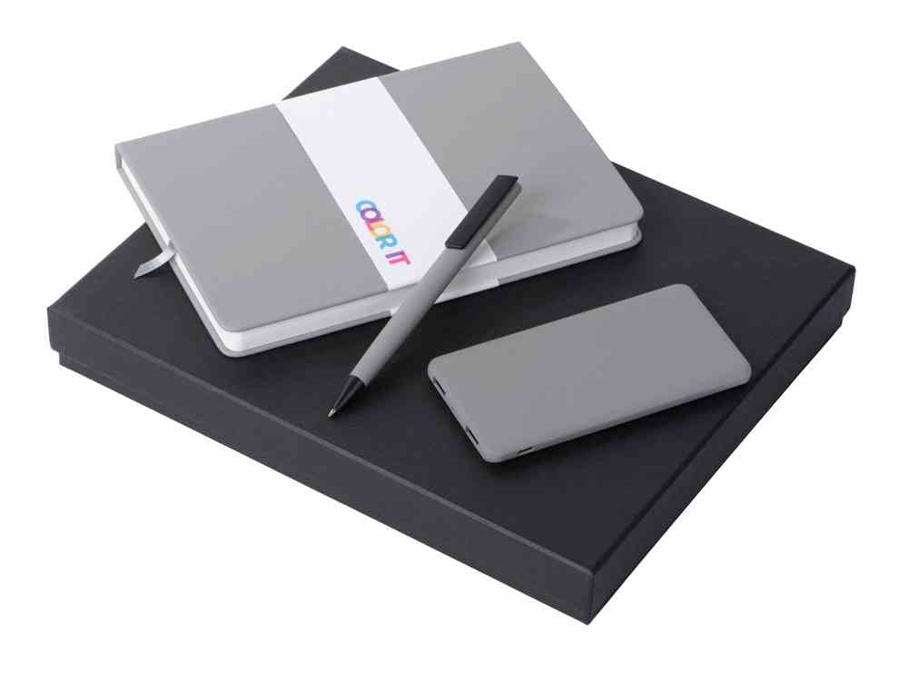 Подарочный набор «COLOR IT» c блокнотом, ручкой и повербанком, 5000 mAh Подарочный набор «COLOR IT» c блокнотом, ручкой и повербанком, 5000 mAh