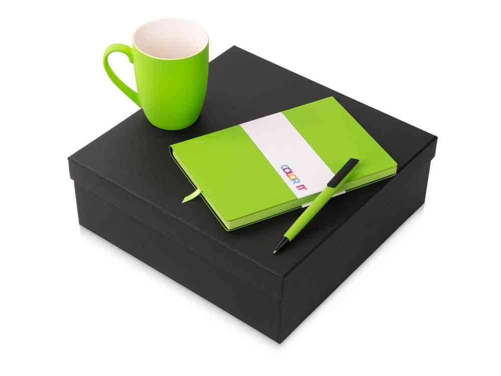 Подарочный набор «COLOR IT» c блокнотом, ручкой и кружкой Подарочный набор «COLOR IT» c блокнотом, ручкой и кружкой