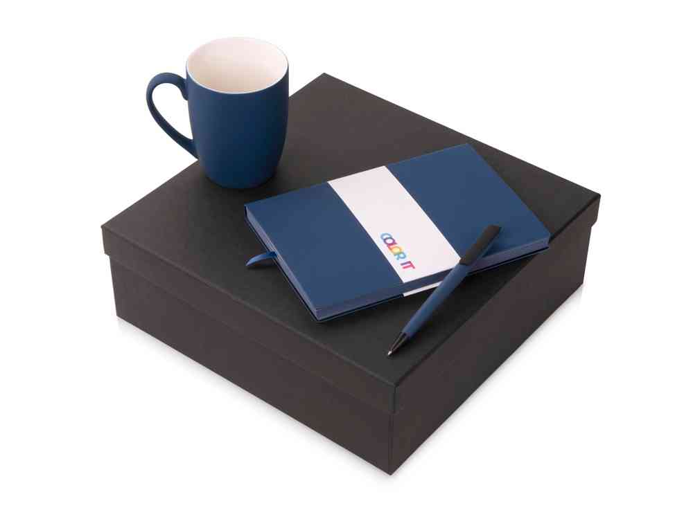 Подарочный набор «COLOR IT» c блокнотом, ручкой и кружкой Подарочный набор «COLOR IT» c блокнотом, ручкой и кружкой