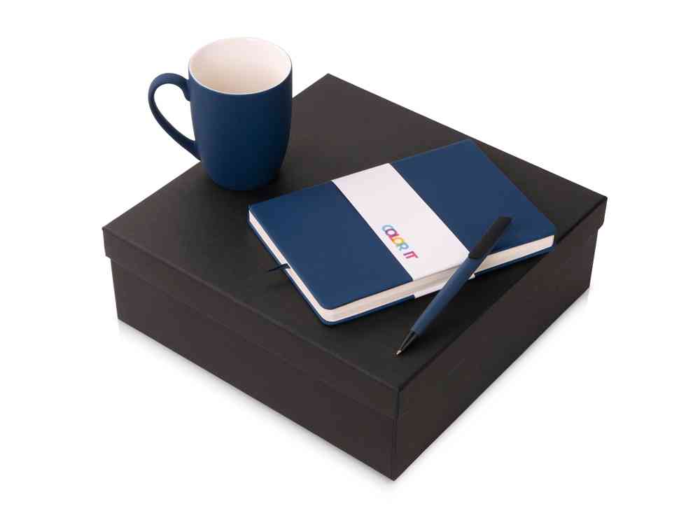 Подарочный набор «COLOR IT» c блокнотом, ручкой и кружкой Подарочный набор «COLOR IT» c блокнотом, ручкой и кружкой