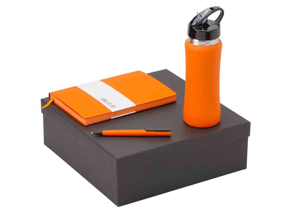 Подарочный набор c блокнотом C1, ручкой и бутылкой Подарочный набор c блокнотом C1, ручкой и бутылкой