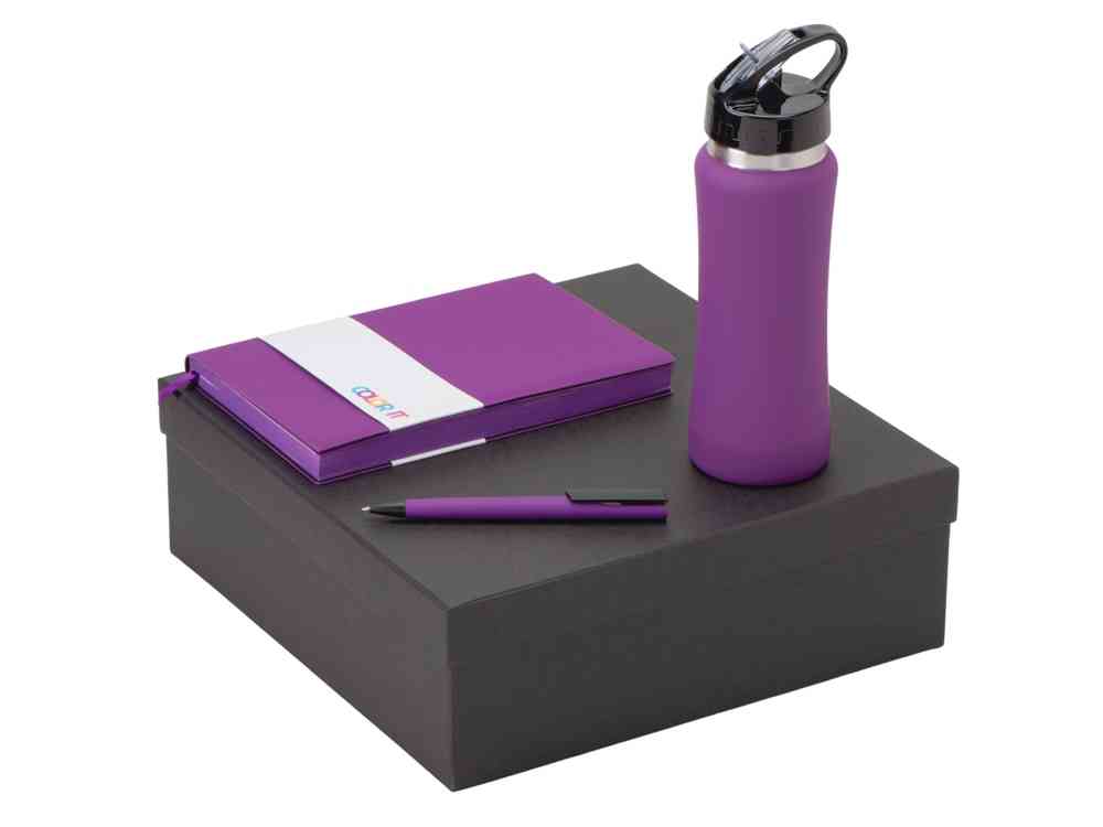 Подарочный набор c блокнотом C1, ручкой и бутылкой Подарочный набор c блокнотом C1, ручкой и бутылкой