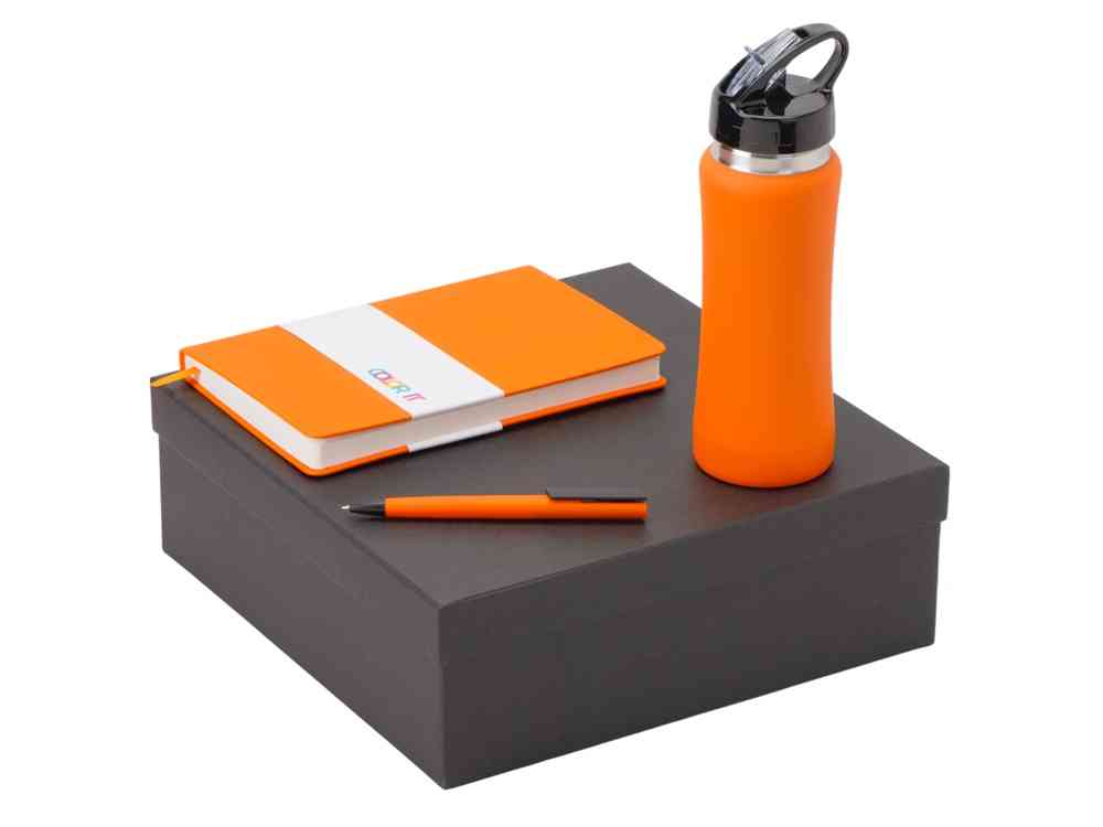 Подарочный набор c блокнотом C2, ручкой и бутылкой Подарочный набор c блокнотом C2, ручкой и бутылкой