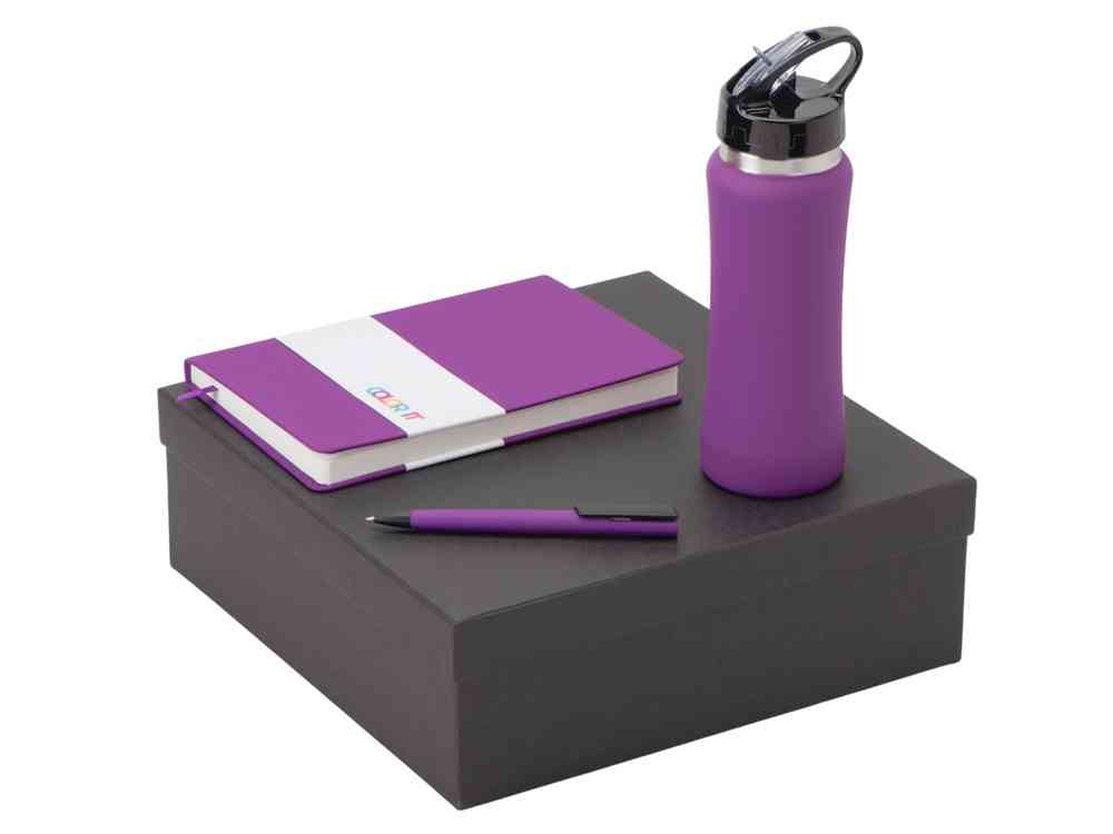 Подарочный набор c блокнотом C2, ручкой и бутылкой Подарочный набор c блокнотом C2, ручкой и бутылкой