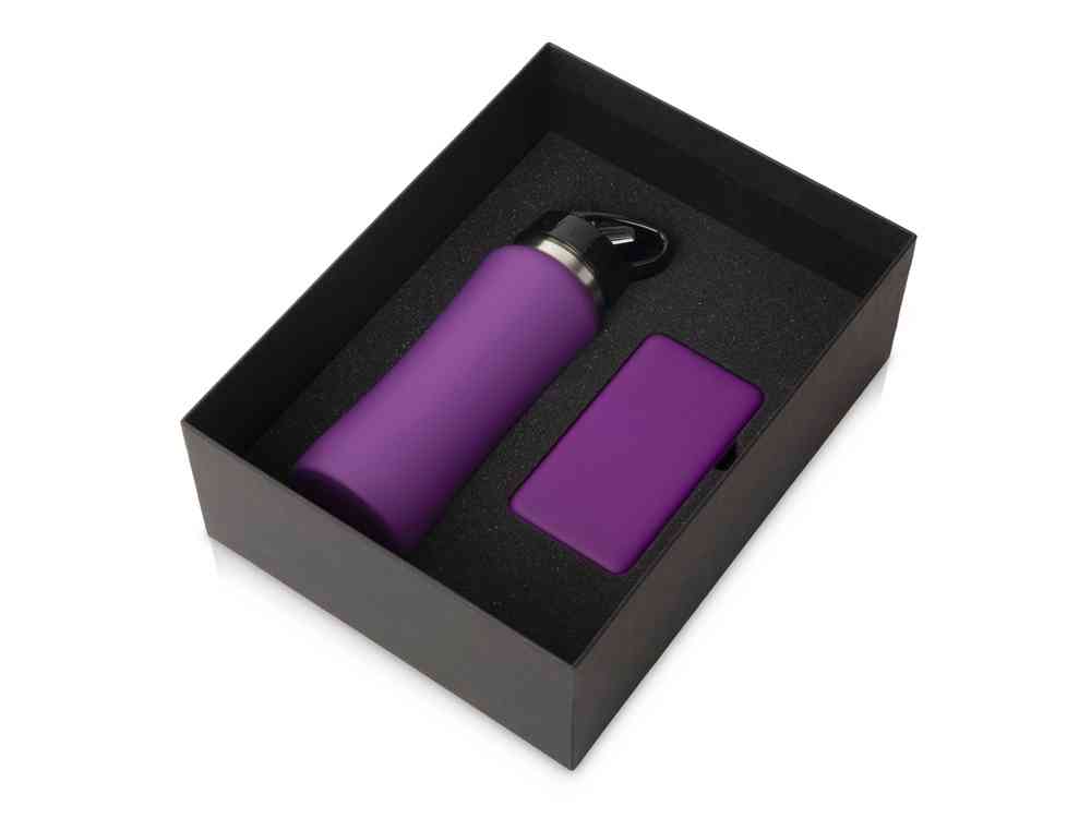 Подарочный набор «COLOR IT» с бутылкой для воды и повербанком Подарочный набор «COLOR IT» с бутылкой для воды и повербанком