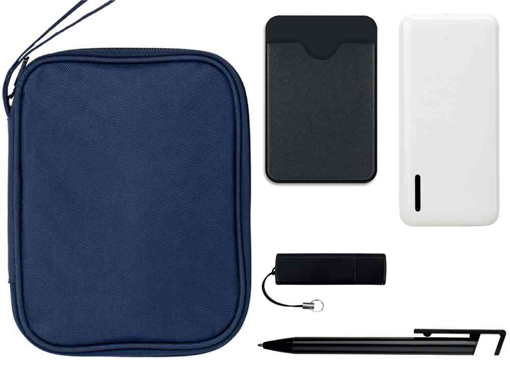 Тревел-набор с флешкой, повербанком и ручкой Тревел-набор с флешкой, повербанком и ручкой