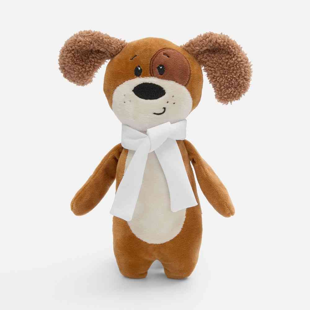 Мягкая игрушка Beastie Toys, собачка с белым шарфом Мягкая игрушка Beastie Toys, собачка с белым шарфом