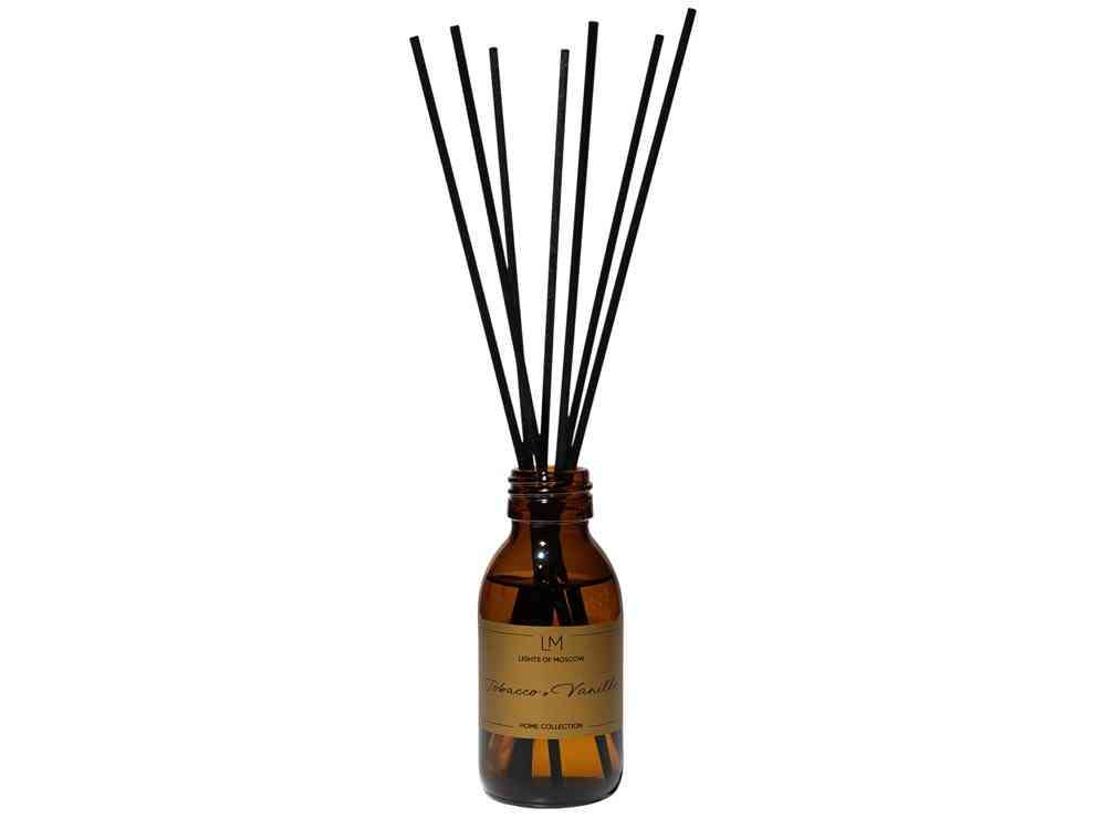 Ароматический диффузор с палочками, табак и ваниль, 100 мл Ароматический диффузор с палочками, табак и ваниль, 100 мл