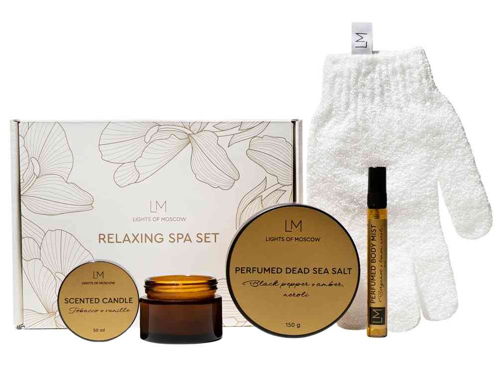 Парфюмированный спа-набор с лого Lights of Moscow Парфюмированный спа-набор с лого Lights of Moscow