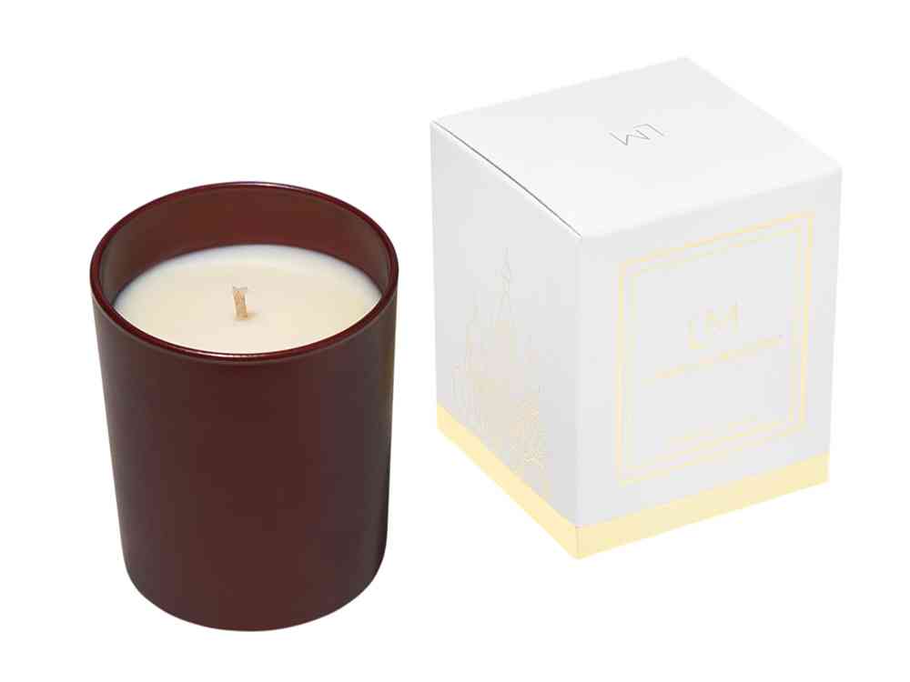 Ароматическая свеча в бордовом стакане Sunset, коллекция Exclusive, 250 мл Ароматическая свеча в бордовом стакане Sunset, коллекция Exclusive, 250 мл