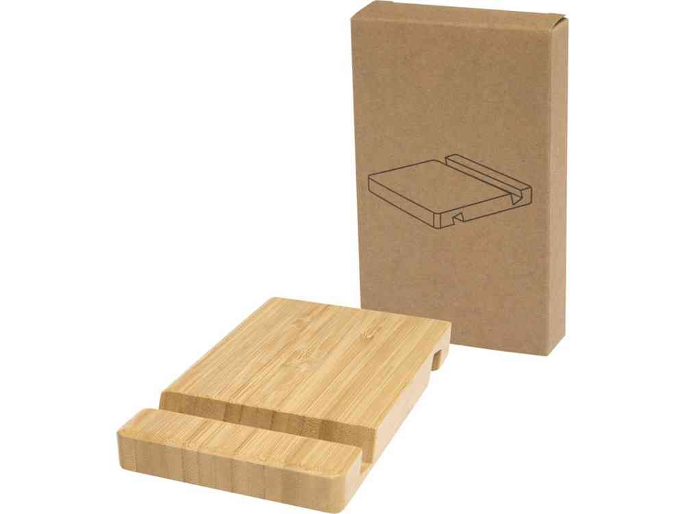 Подставка для телефона и планшета бамбуковая «Bubup»