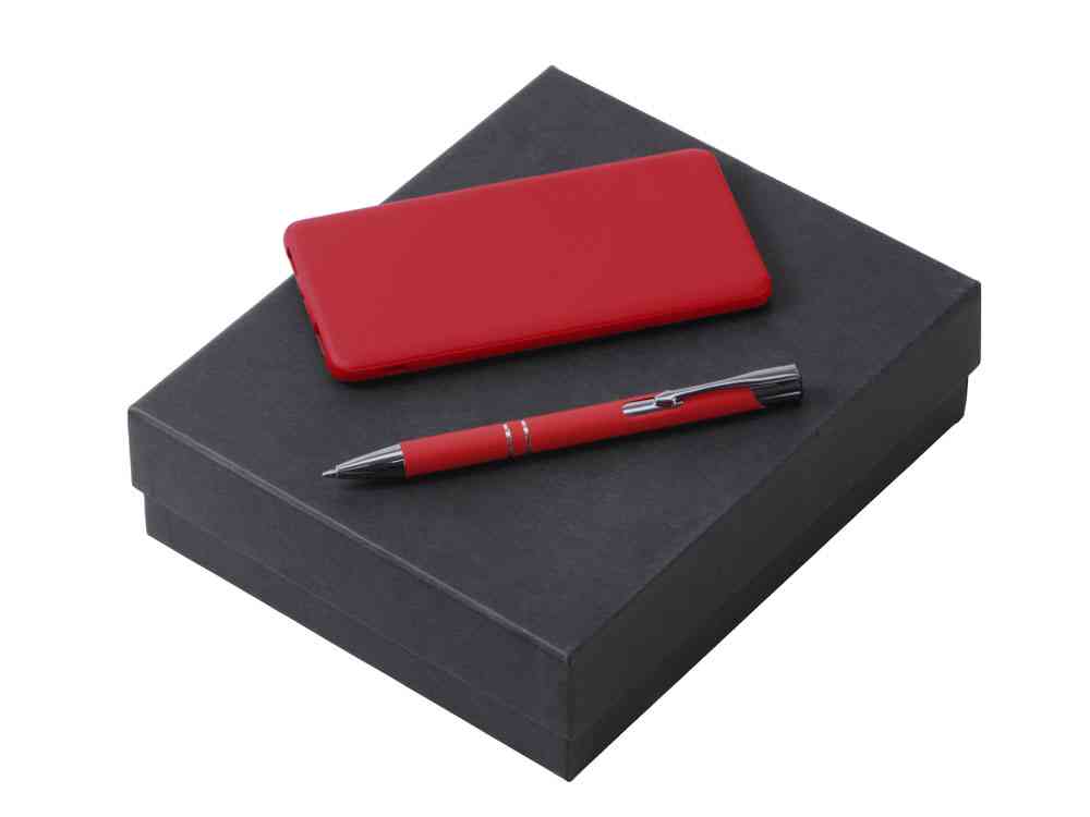 Подарочный набор "Color it" с металлической ручкой и повербанком Подарочный набор "Color it" с металлической ручкой и повербанком