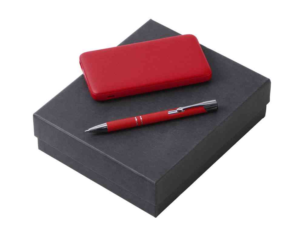 Подарочный набор "Color it" с металлической ручкой и повербанком Подарочный набор "Color it" с металлической ручкой и повербанком