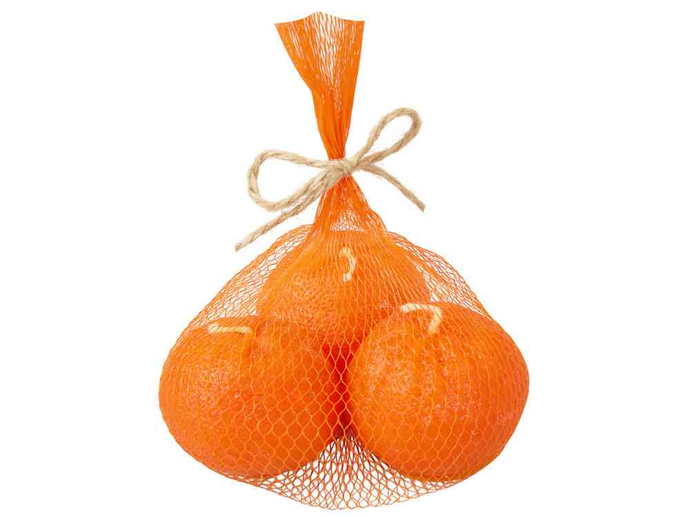 Набор свечей «Мандарины в сетке», без аромата Набор свечей «Мандарины в сетке», без аромата