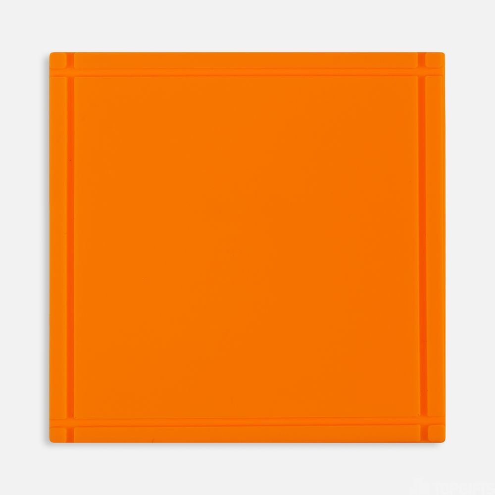 Лейбл из ПВХ Dzeta, L, оранжевый неон