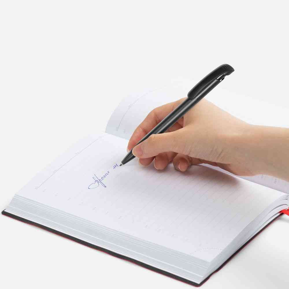 Ручка шариковая Clear Solid, черная - 4