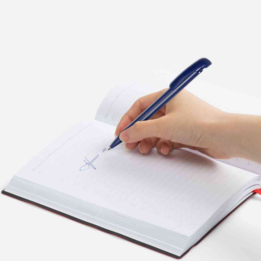 Ручка шариковая Clear Solid, синяя - 4