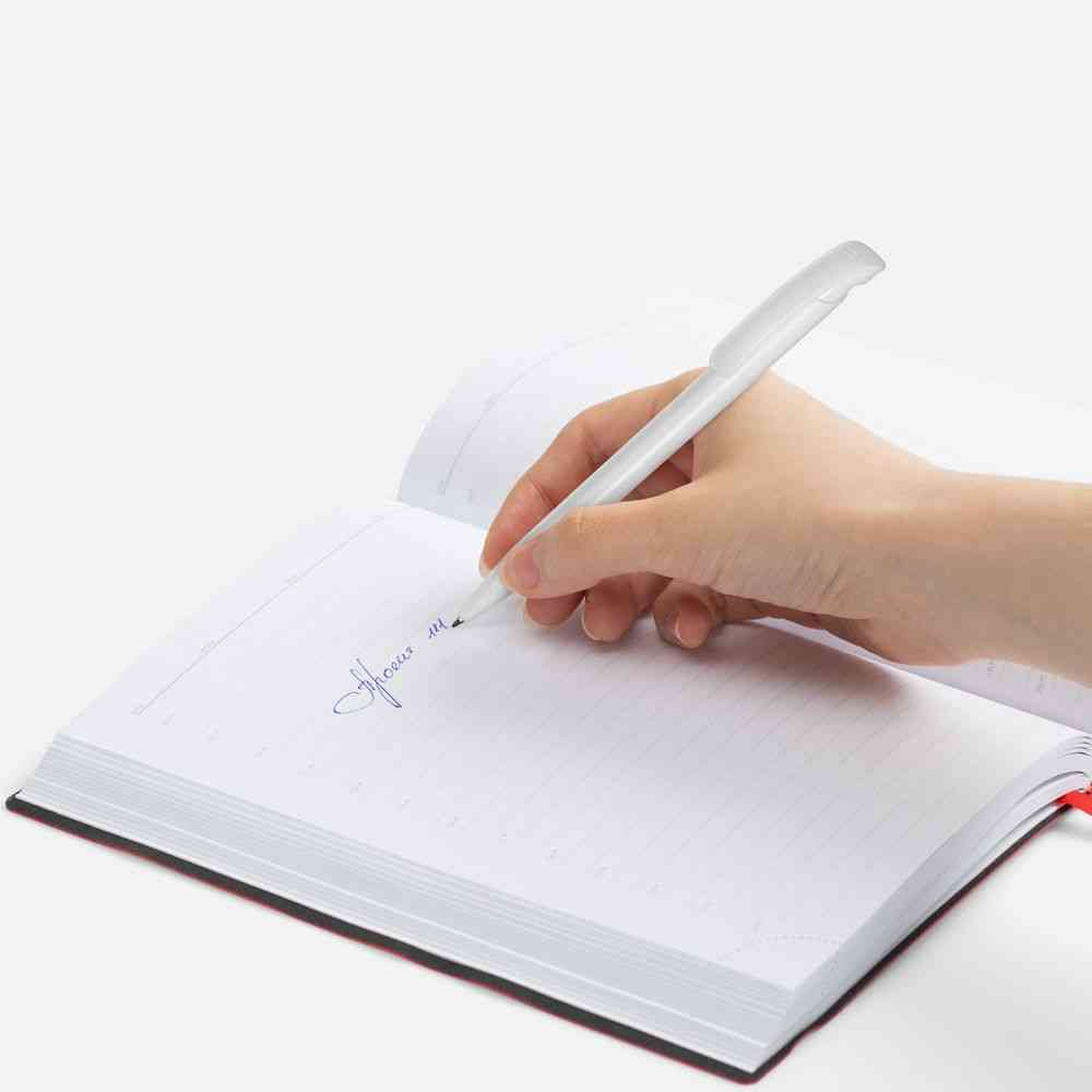 Ручка шариковая Clear Solid, белая - 4