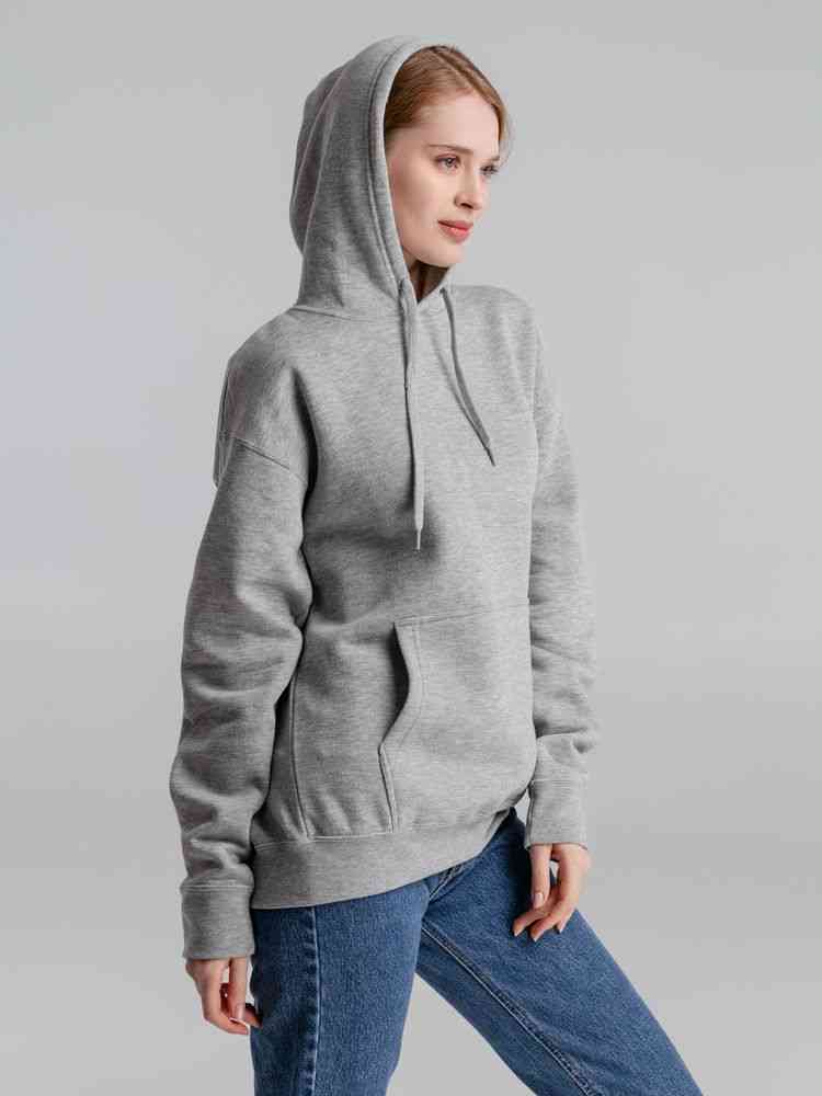 Толстовка с капюшоном Slam 320, серый меланж - 9