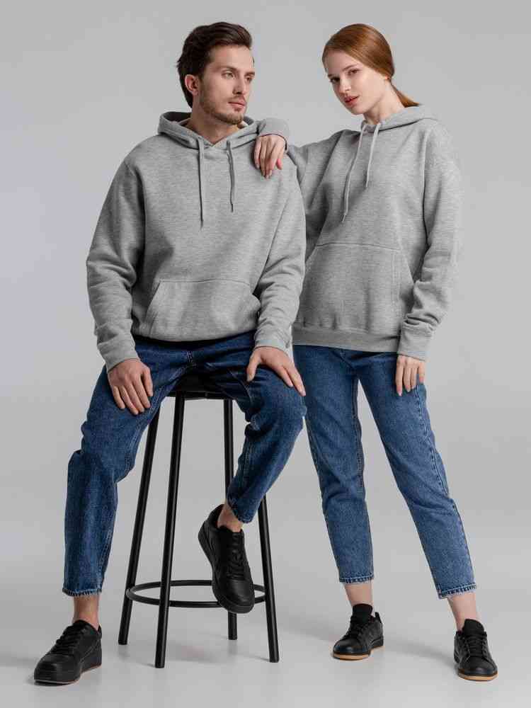 Толстовка с капюшоном Slam 320, серый меланж - 12