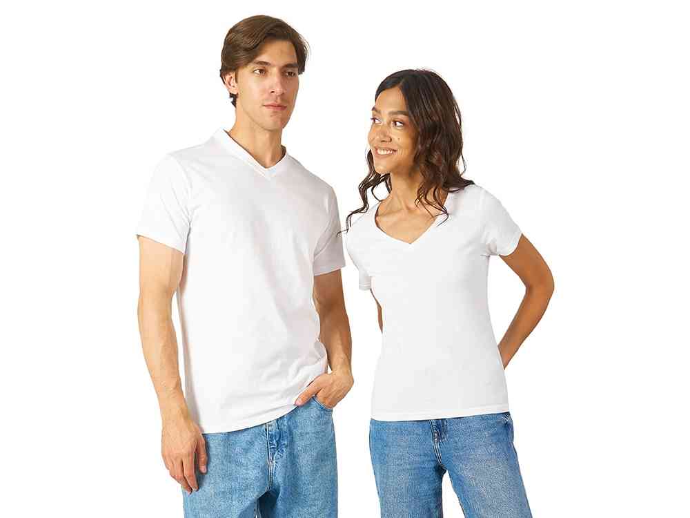 Футболка Heavy Super Club женская с V-образным вырезом - 5