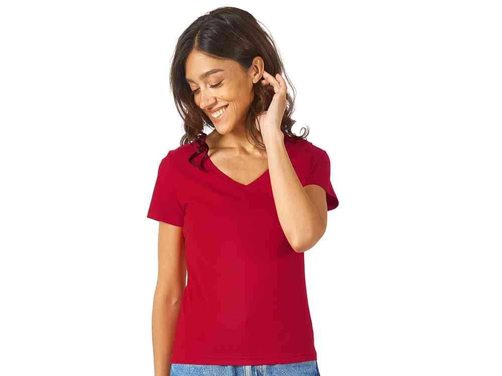 Футболка Heavy Super Club женская с V-образным вырезом - 3