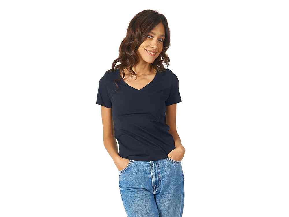 Футболка Heavy Super Club женская с V-образным вырезом - 2