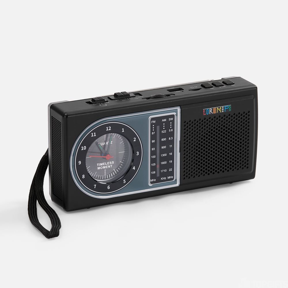 Bluetooth-колонка с радио Comradio, черная - 9