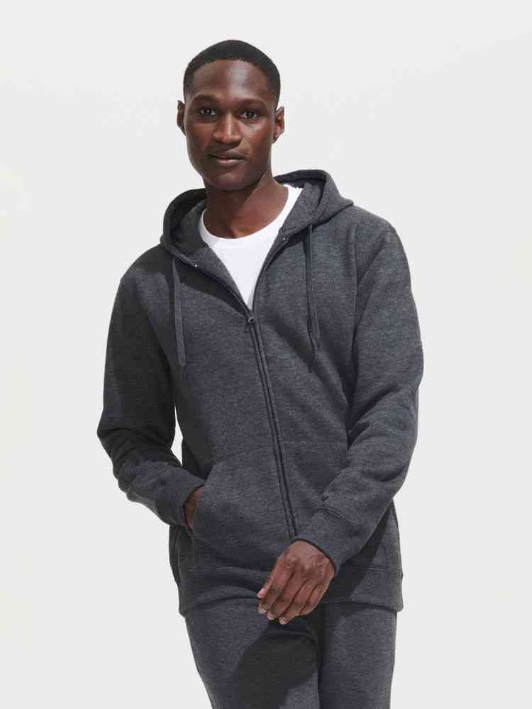 Толстовка мужская на молнии с капюшоном Seven Men, красная - 4