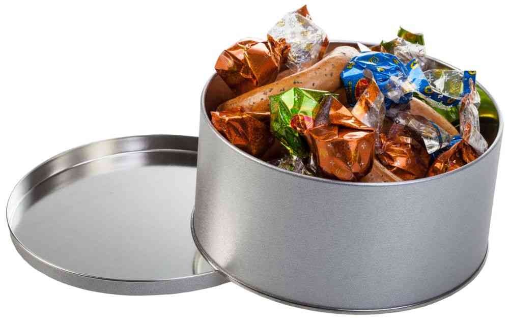 Коробка Pragmax M, круглая, серебристая - 3