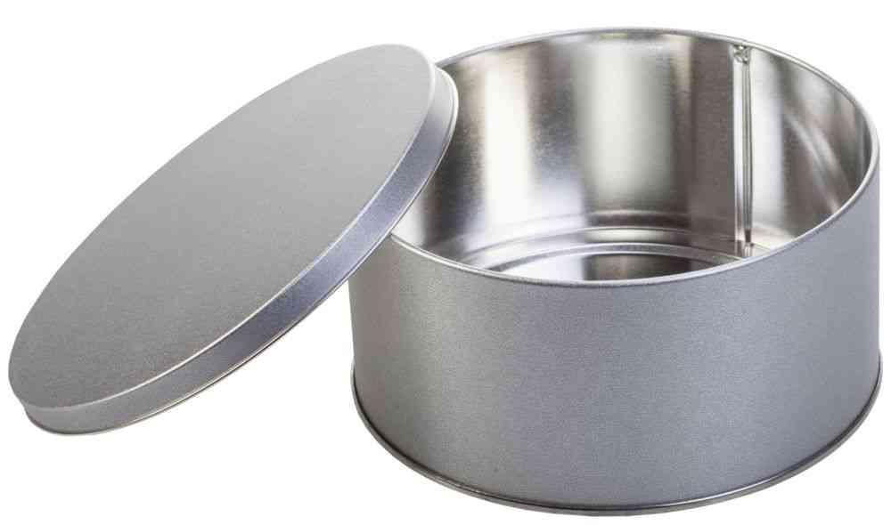 Коробка Pragmax M, круглая, серебристая - 5