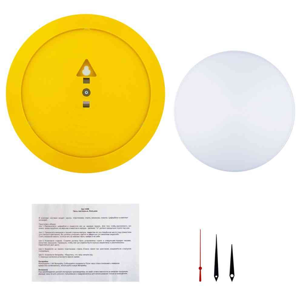 Часы настенные Vivid Large, желтые - 3