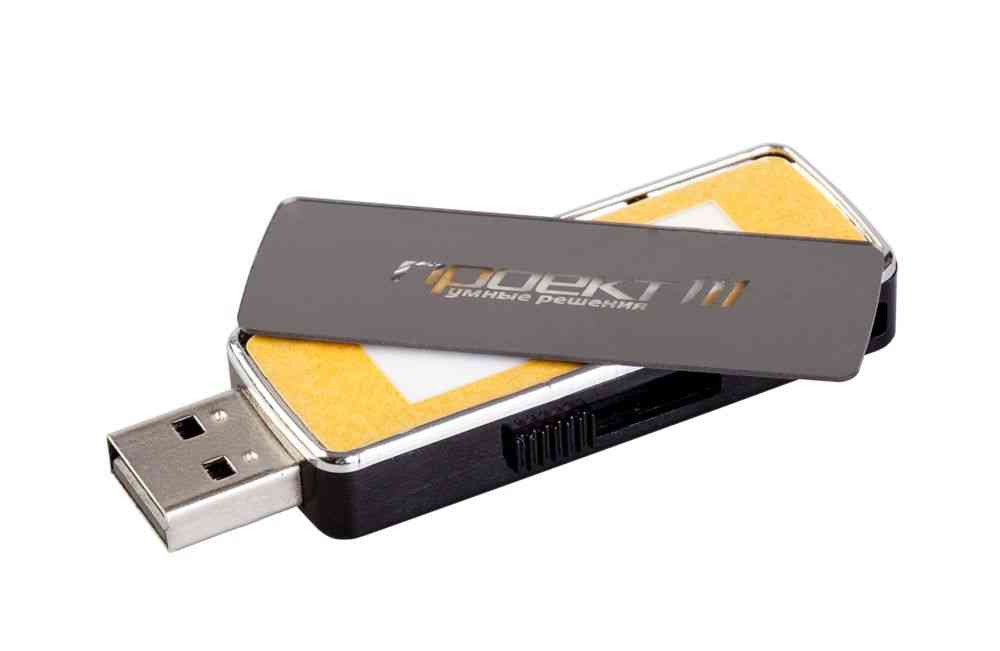 Флешка с подсветкой логотипа Highlight, черная, 8 Гб - 7